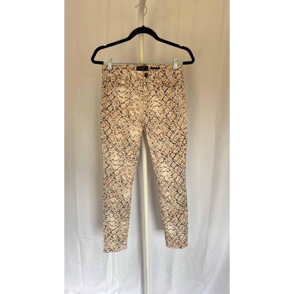 JEN7 by 7 For All Mankind Ankle Skinny Snake Print Jeans‎ Women Size 4